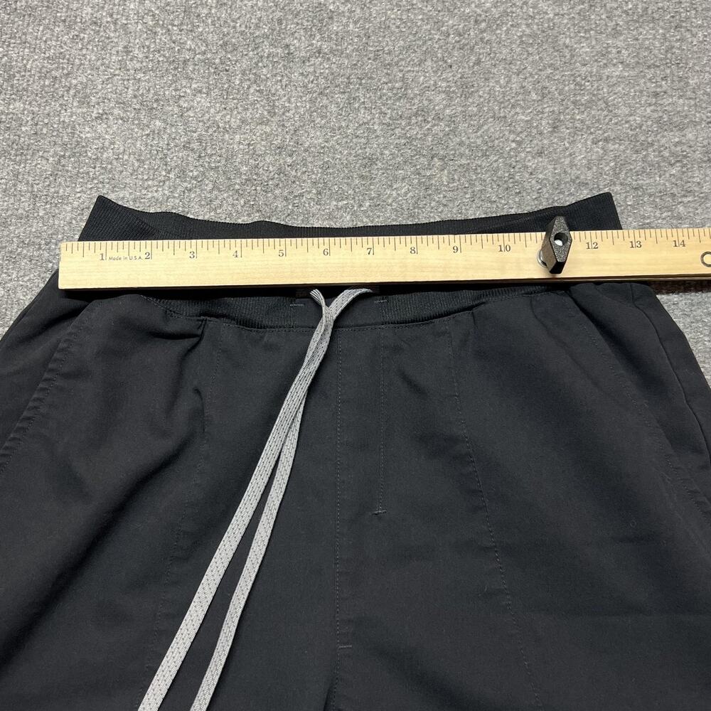 Fabletics Jogger Pants Women Small Black Woven Elastic Waist Zip Pocket Athletic - Picture 8 of 12